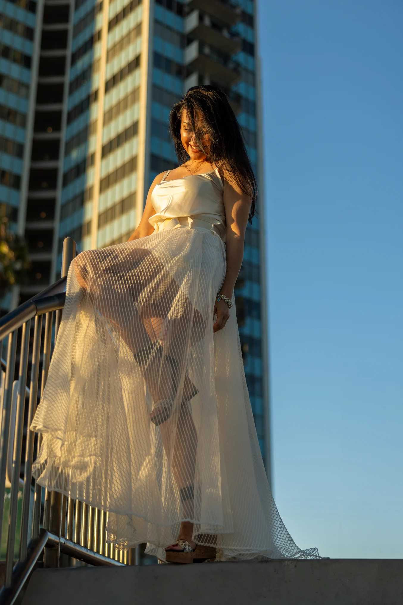 Bridal-style portrait at Bluff Park, Long Beach — MayerPix Photography