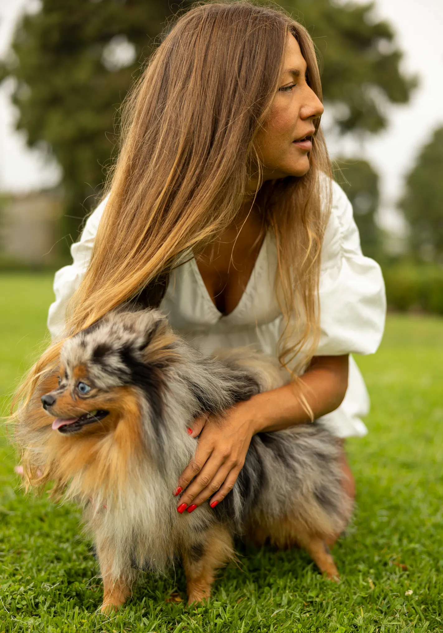 Portrait with a Pomeranian in Beverly Hills — MayerPix Photography